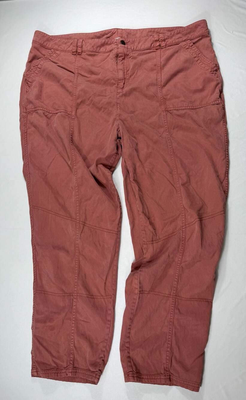 Fat Face Women's Tobacco Red Utility Cargo Pants Size 20